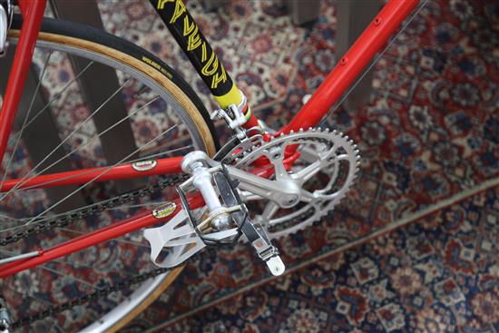 A Raleigh Road Racing Bicycle. The Dutchman Hennie Kuipers official team frame for 1976